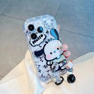 Ốp điện thoại TPU có dây chuyền thời trang Cinnamoroll Pochacco 3D dành cho Honor 400 Smart X9D X7D 400 Lite X6C X7C X8C X9C 200 Smart 5G X8B X6A X5B X6B Plus