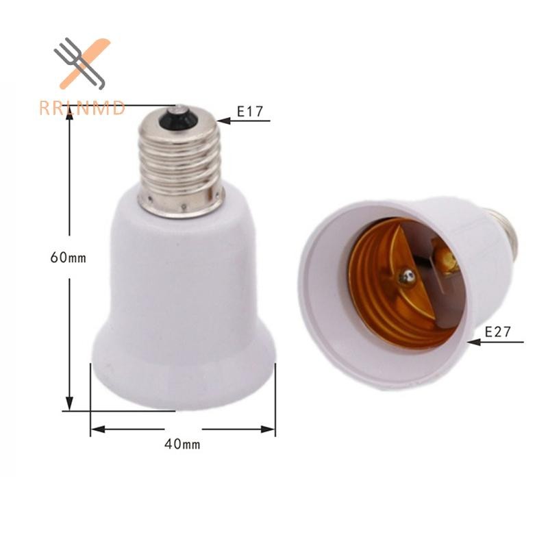 Ổ cắm đèn RRLNMD E17 E17 sang E27 LED Halogen CFL Bóng đèn Bộ chuyển đổi đèn MỚI