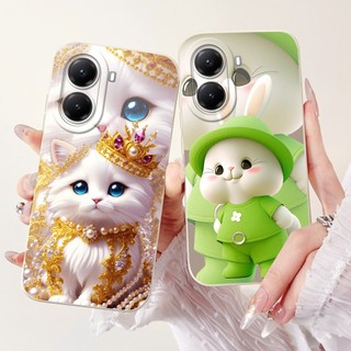 Dành Cho Xiaomi Poco X7 Pro 5G Vỏ 2025 Thiết Kế Mới Hoạt Hình Dễ Thương Vịt Thỏ Silicon Mềm Mờ Dành Cho Redmi Turbo 4 Ốp Lưng