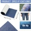 ROLY Jean Miếng Dán Sắt, Miếng Dán Quần Áo DIY Trang Phục May Quần Áo Sắt Trên Miếng Dán, 8 x 50 cm Quần Áo Lỗ Sửa Chữa Trang Trí Hình Chữ Nhật Khuỷu Tay Huy Hiệu Vải Trẻ Em Người Lớn