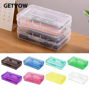 Bút chì GETVOW, Hộp bút dung lượng lớn trong suốt, Bút đánh dấu đa chức năng bằng nhựa chất lượng cao Tổ chức văn phòng trường học