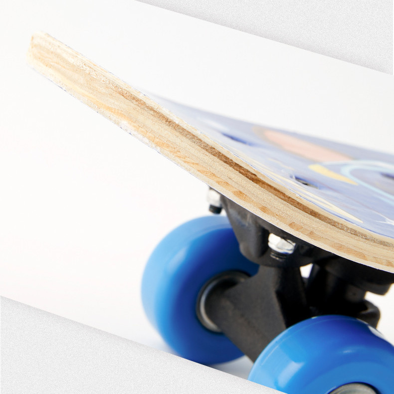 deck skateboard，Tạo kiểu hoạt hình Ván trượt trẻ em gỗ phong ép 7 lớp dài 64cm ván trượt thể thao hình siêu nhân công chúa cho bé trai và bé gái
