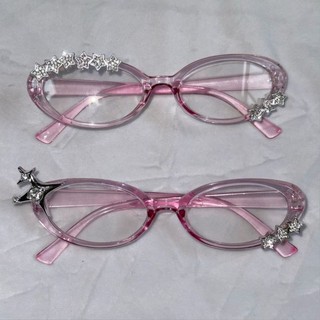 Ya Culture helloKitty helloKitty Bow ins Kính khung màu hồng hình bầu dục