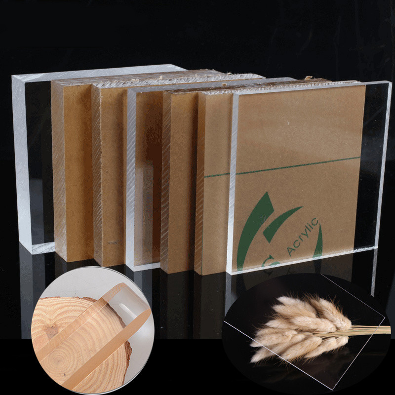 Trong suốt Plexiglas Tấm nhựa Acrylic trong suốt Thủy tinh hữu cơ Polymethyl Methacrylate Độ dày 1mm 2mm 3mm