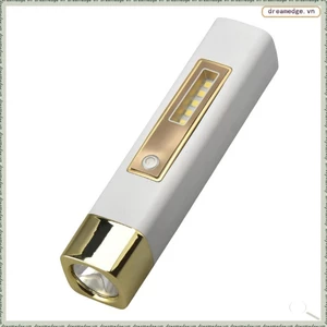 Cắm trại ngoài trời khẩn cấp Đèn pin sạc di động nhỏ 18650 Đèn pin LED Lithium COB Vàng