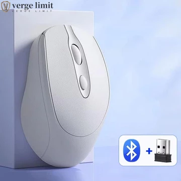 Chuột không dây Macaron GIỚI HẠN VERGE, Chuột không dây công thái học 2.4Ghz + BT5.0 1600DPI, Chuột chơi game không ồn ào Phụ kiện máy tính chuột không dây Morandi tiện lợi