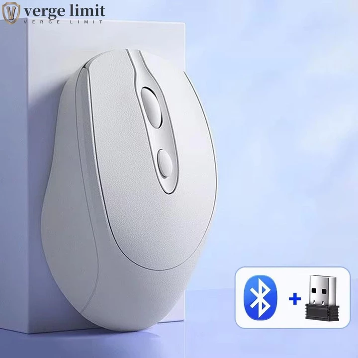 Chuột không dây Macaron GIỚI HẠN VERGE, Chuột không dây công thái học 2.4Ghz + BT5.0 1600DPI, Chuột chơi game không ồn ào Phụ kiện máy tính chuột không dây Morandi tiện lợi