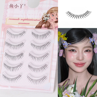 Người Phụ Nữ DIY Anime Full Strip Mi Tự Nhiên Spiky Wispy Dày Mắt Mi Để Mở Rộng Đôi Mắt Của Bạn Tự Nhiên