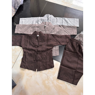 pháp phục bé la hán linen, thời trang trẻ em, đồ bộ