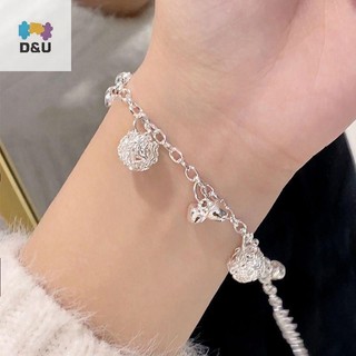 Pufangstar Mới Mạ Bạc Vòng Tay Thời Trang Ch Hạt Mặt Dây Chuyền Vòng Tay Nữ Bé Gái Trang Sức Quà Tặng VN