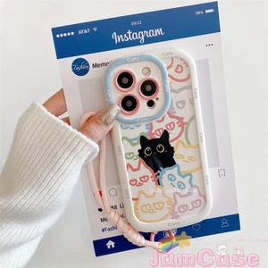 Ốp lưng iPhone mèo cho iPhone 16 15 14 13 12 11 Pro Pro Max 6 6S 7 8 Plus X XS XR XS Max Ốp lưng silicon TPU mềm