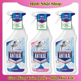 Chai xịt vệ sinh và chống ăn mòn inox Antikal tẩy cặn canxi vòi rửa, vòi sen