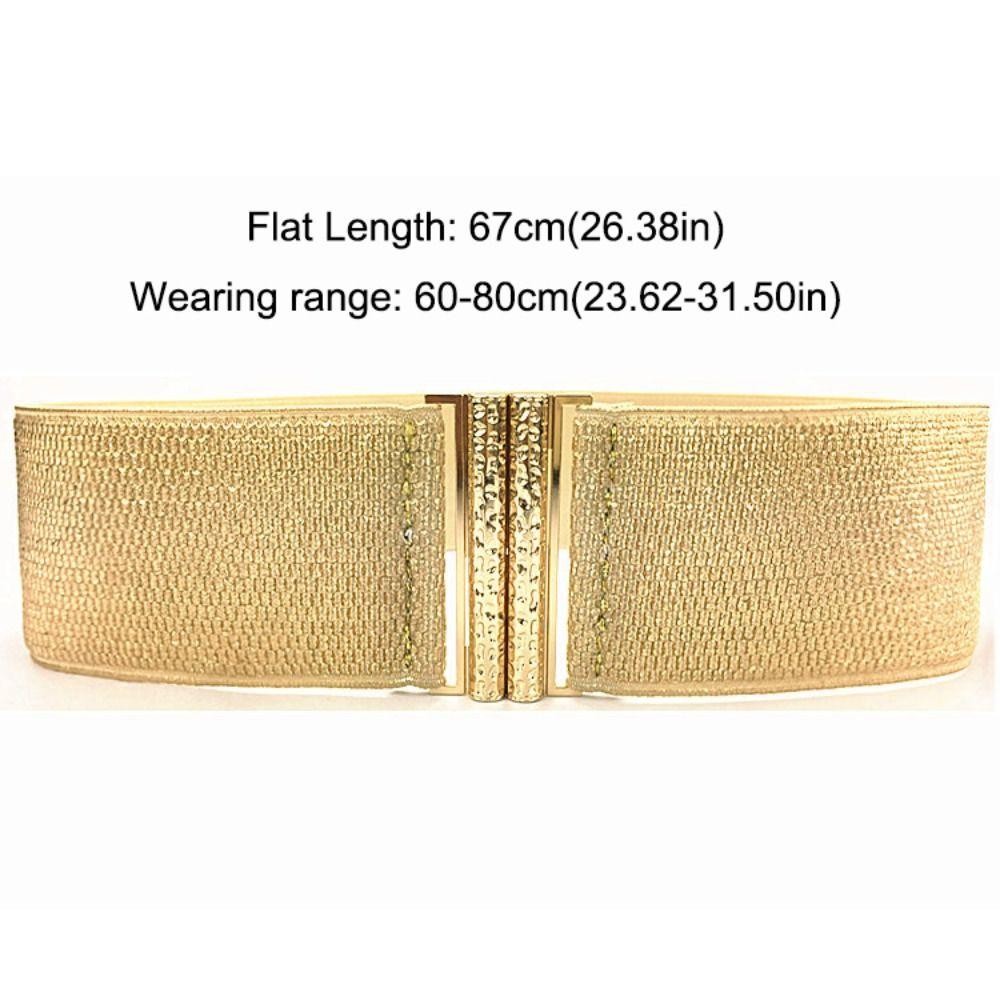 Thắt lưng Corset rộng MERIGGIARE, Dây thắt lưng co giãn thương hiệu hợp thời trang thiết kế sang trọng, Khóa đối xứng đa năng co giãn cho phụ nữ