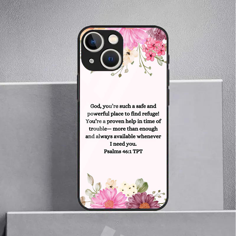 Chúa Giêsu Chúa Kitô Câu Kinh Thánh Thánh Thánh Vịnh 04 Vỏ Điện Thoại Kính Cho IPhone 16 15 14 13 12 11 Pro XR XS Max Plus Mini X XR 8 7 6s SE2 / 3