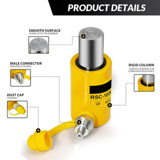 Bộ Kích Thủy Lực 10 Tấn Hành Trình 5cm Dalushan RSC-1050 & Bơm Tay CP-180, Chất Lượng Cao, Giá Tốt, Free Ship