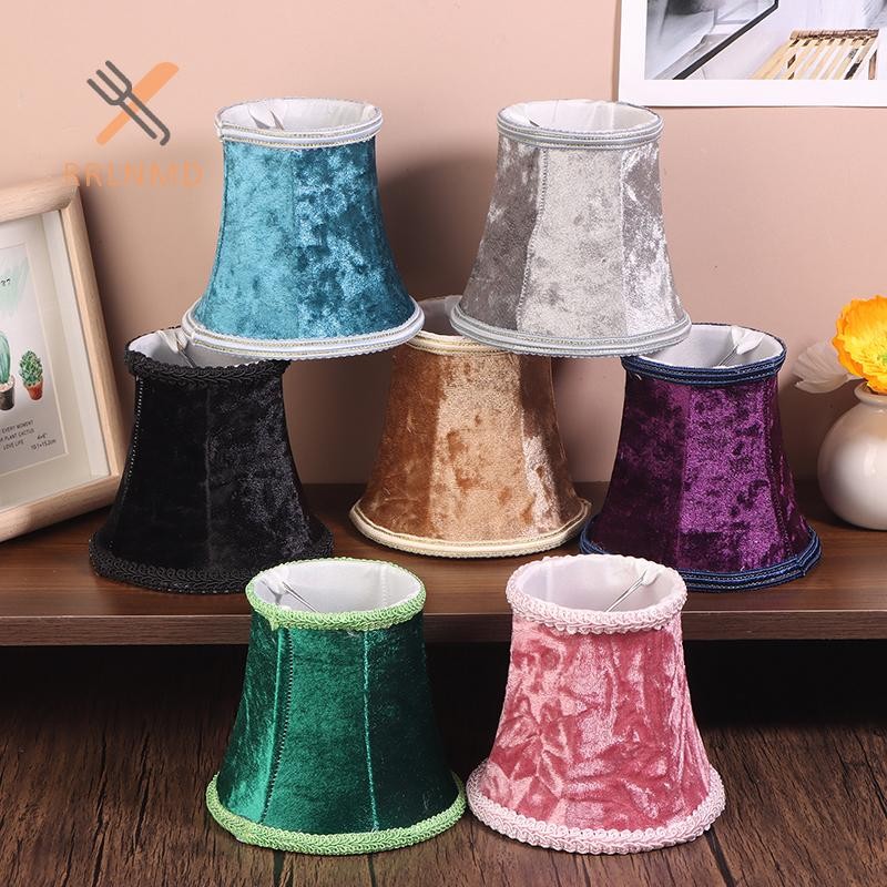 RRLNMD 1 Retro Chụp Đèn Vải Màu Trơn Đèn Chùm Vải Chụp Đèn Tường Đèn Nến Đèn Chùm Bao Da Phụ Kiện MỚI
