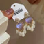 Đẹp Gradient Phong Cách Dài Tính Khí Tua Rua Ngọc Trai Zircon Bông Tai Thanh Lịch Sang Trọng