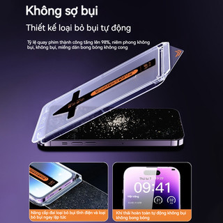 Kính cường lực iPhone 9H, chống nhìn trộm, chống ánh sáng xanh, chống bụi – Dành cho iPhone 11 12 13 14 15 16 17 Pro Max
