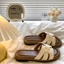 phong cách Hàn Quốc Dép sandal nữ đan quai ngang êm chân thoải mái đi biển mẫu hot