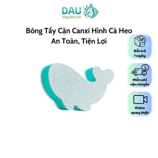 Bông tẩy cặn canxi Lazy Bread hình cá heo- tẩy sạch cặn canxi thành bể cá trong nốt nhạc, an toàn, tiện lợi.