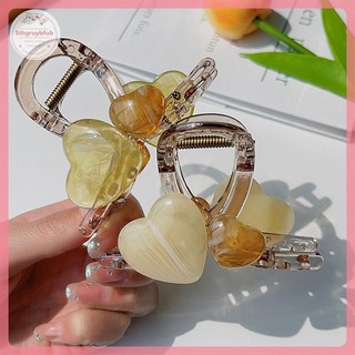 STHB Thanh Lịch Màu Thạch Hình Trái Tim Kẹp Tóc Cho Nữ Bé Gái Ngọt Acrylic Phụ Kiện Tóc Tinh Tế Trang Sức Kẹp Tóc VN