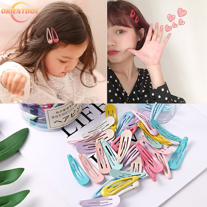 Kẹp Tóc Thời Trang Cho Bé Gái Giọt Nước Hình Bên Nổ Vịt Hóa Đơn Nhiều Màu Sắc Kẹp Ngọt Ngào Phụ Kiện Tóc