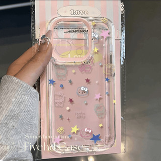 Ins Hàn Quốc Vỏ Trong Suốt Cherry Kitty Dễ Thương Tương Thích Cho iPhone 11 16 15 14 13 12 Pro Xs Max XR X 7 8 6 6s Plus SE Vỏ Điện Thoại TPU Mềm Hoạt Hình Cô Gái Vỏ Bảo Vệ Vỏ Chống Sốc