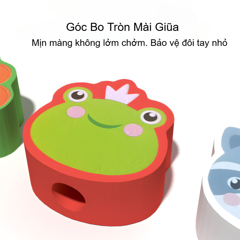 【SKISOPGO】Đồ chơi luồn hạt gỗ hình động vật, phát triển kỹ năng tư duy, sáng tạo, Giáo dục sớm