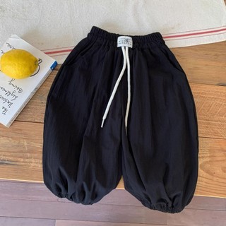 Quần chống muỗi mỏng mùa hè cho trẻ em, phong cách Hàn Quốc, quần thể thao thường ngày cho bé trai và bé gái, quần dài có dây rút cho trẻ em