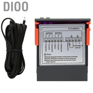 Dioo Bộ điều khiển nhiệt độ DIOO-VN 10A/220VAC STC-8080A+ Bộ điều nhiệt kỹ thuật số làm lạnh định chế làm lạnh Chế độ sưởi ấm -50 ° C-99 ° C