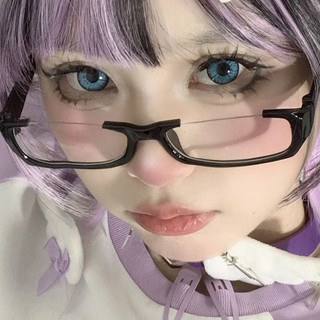 Anime Cosplay Kính Thời Trang Nửa Khung Kính Trong Suốt Bán Rimless Cho Nữ Và Nam