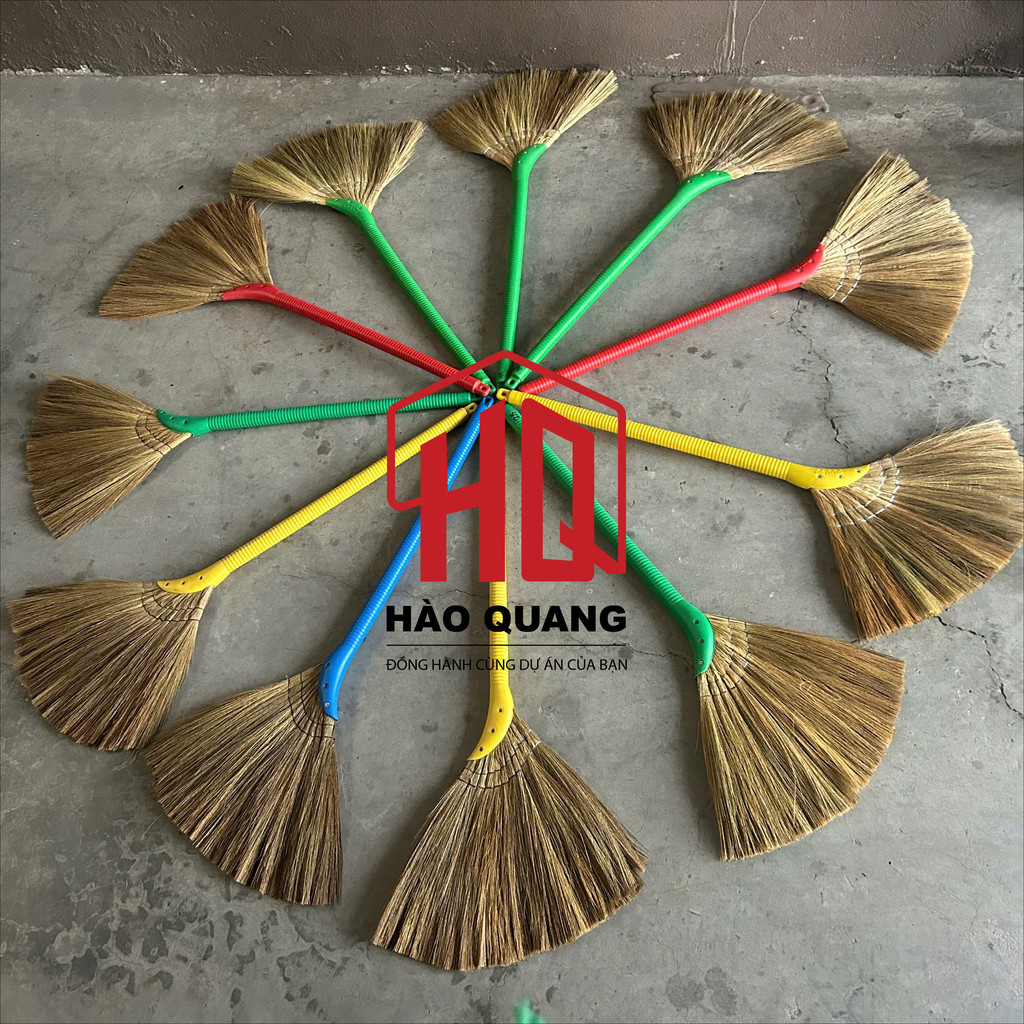 Chổi Quét Nhà Cán Nhựa Siêu Bền (loại 2) – Lông Cứng Quét Sạch Mọi Góc - (mã A25/A30)
