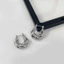 S925 Bạc Thời Trang Xoắn Chữ Thập Bông Tai Nữ Đơn Giản Độc Đáo