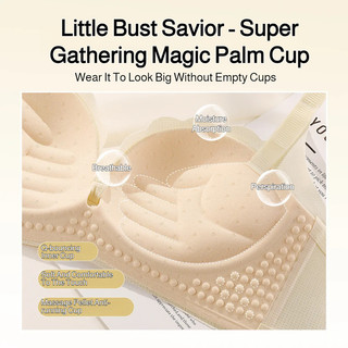 『 Brelira 』 Cốc cầm tay Áo ngực không dây mềm mại dành cho nữ Bọt biển dày Push Up Bra AB Cup Đồ lót hở ngực Quần lót thoáng khí