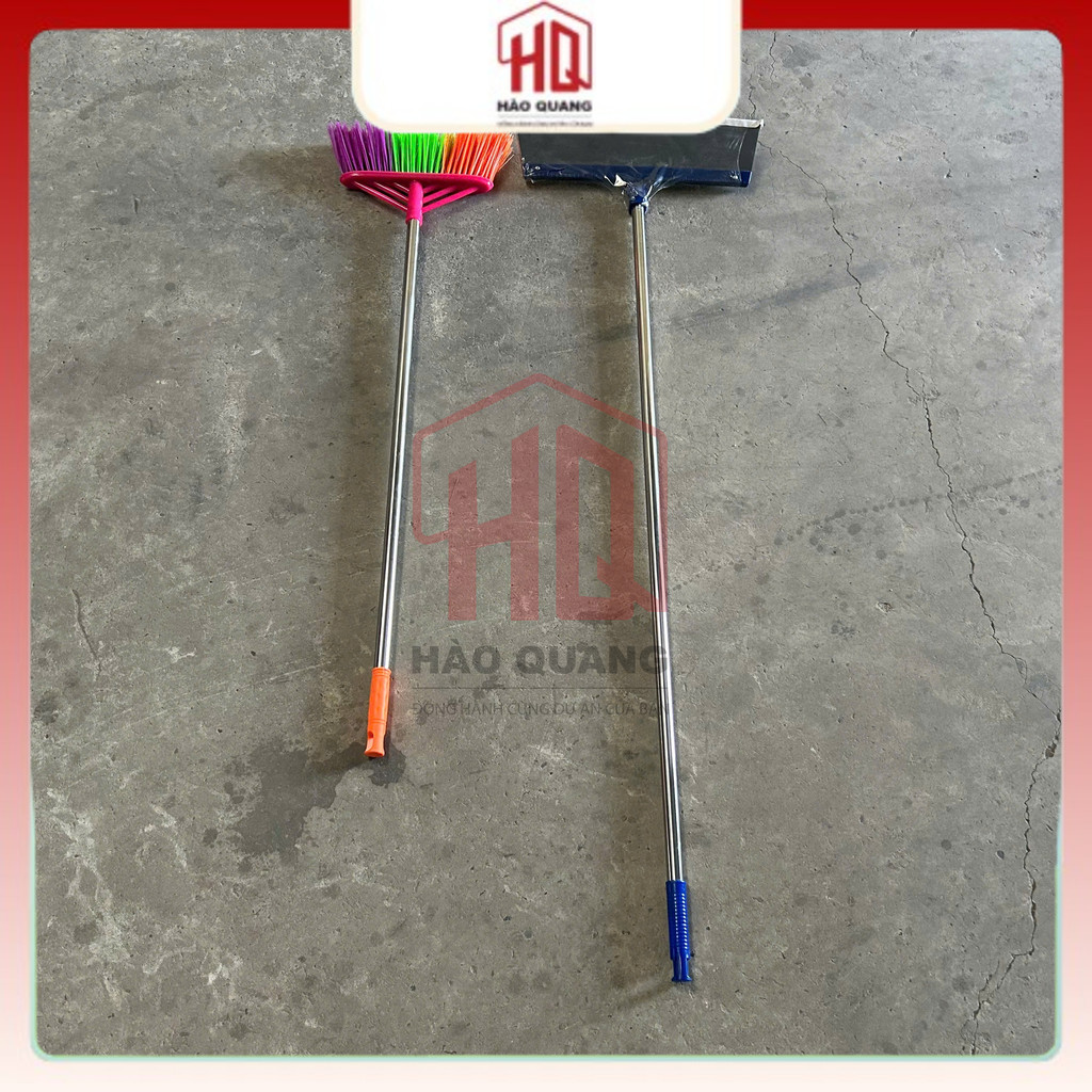 Cây Đẩy Nước /Cây chổi cước nhựa – Cán Inox Chắc Chắn, Gạt Nước Siêu Sạch Cho Nhà Tắm & Sân Nhà