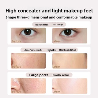 THE SAEM Kem che khuyết điểm Saem dưỡng ẩm và mịn màng để che vết thâm và quầng thâm tự nhiên làm sáng và mỏng mà không cần che khuyết điểm mặt Makeu