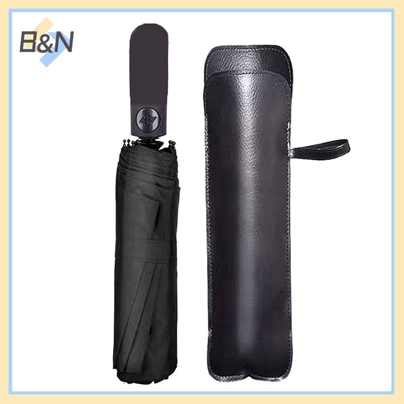 B & N Da Đen Bao Da Ô Di Động Chống Thấm Nước Ô Lưu Trữ Túi Đựng Nước Thấm Hút Túi Ô Siêu Mịn.