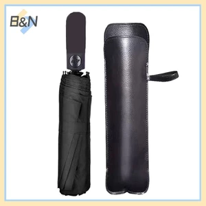 B & N Da Đen Bao Da Ô Di Động Chống Thấm Nước Ô Lưu Trữ Túi Đựng Nước Thấm Hút Túi Ô Siêu Mịn.