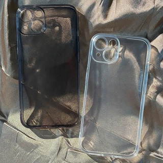 Ốp điện thoại hình ngôi sao trong suốt màu đen cho iPhone 11, / 16 12 / 13 / 14 / 15pro Max, cá tính sáng tạo thú vị. Vỏ trong suốt, chống thấm nước, chống sốc, vỏ bảo vệ
