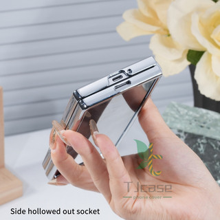 Vỏ keo nhỏ giọt mạ điện ngọc trai Samsung Galaxy Z Fold 7 Z Fold 6 / 5 / 4 / 3 Vỏ hoa hướng dương / nơ 3D Hàn Quốc