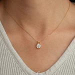 [Đi kèm với chứng chỉ GRA] Vòng cổ Moissanite thật 1CT, Mặt dây chuyền vòng cổ kim cương nữ bạc S925 thời trang — ảnh 4