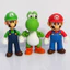 PS1 Super Mario Bros PVC Hình Đồ Chơi Mario Luigi Wario Yoshi Đào cóc Donkey Kong Bowser Boo Goomba 20 Loại 7 ~ 14cm S