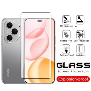 Kính Cường Lực Cong 2in1 3D Cho Huawei Honor 400 Pro 400Pro Honor400Pro 5G 2025 Phía Sau Ống Kính Camera Bảo Vệ Màn Hình Phim Kính Bảo Vệ