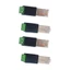 OXXGGKAO 4 Cái Rj45 Nam Sang 485 2Pin Thiết Bị Đầu Cuối Xanh Bộ Chuyển Đổi Mạng Kết Nối