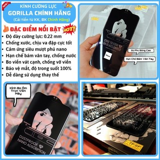 Kính Cường Lực iPhone KK Glass 4D Trong Suốt Cao Cấp Full Màn iP-6/6s/7/8/Plus/X/XS/XR/11/12/13/14/15/16/17/Pro/Max/Air