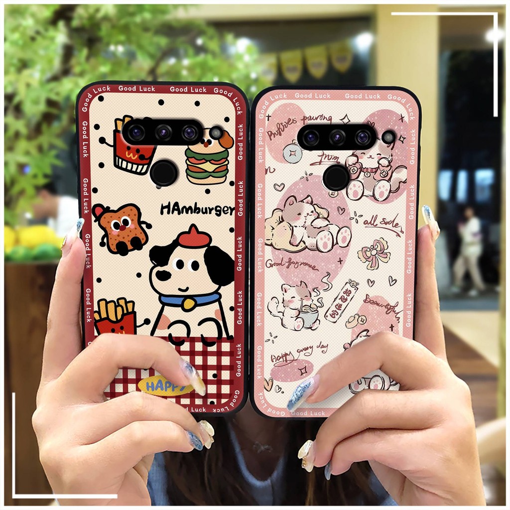 Ốp Điện Thoại TPU Mềm Bọc Toàn Bộ Cho LG V50 / V50 ThinQ, Họa Tiết Graffiti, Họa Tiết Động Vật Dễ Thương, Bảo Vệ Bền Đẹp