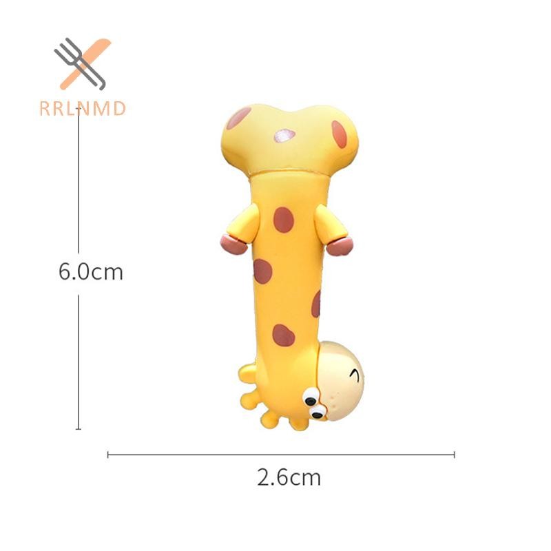 RRLNMD Cao Su Hươu Cao Su Trang Trí Rãnh Dán Hươu Cao Cổ Các Bức Tượng Hoạt Hình Hươu Cao Cổ Đồ trang trí Trang Trí Màn Hình Máy Tính Màn Hình Trang Trí MỚI