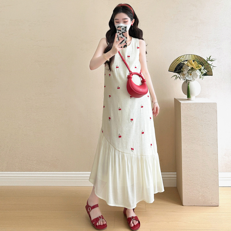 Bộ đồ bà bầu Đầm Vest khâu thời trang mùa hè + Bộ đồ hai mảnh chống nắng