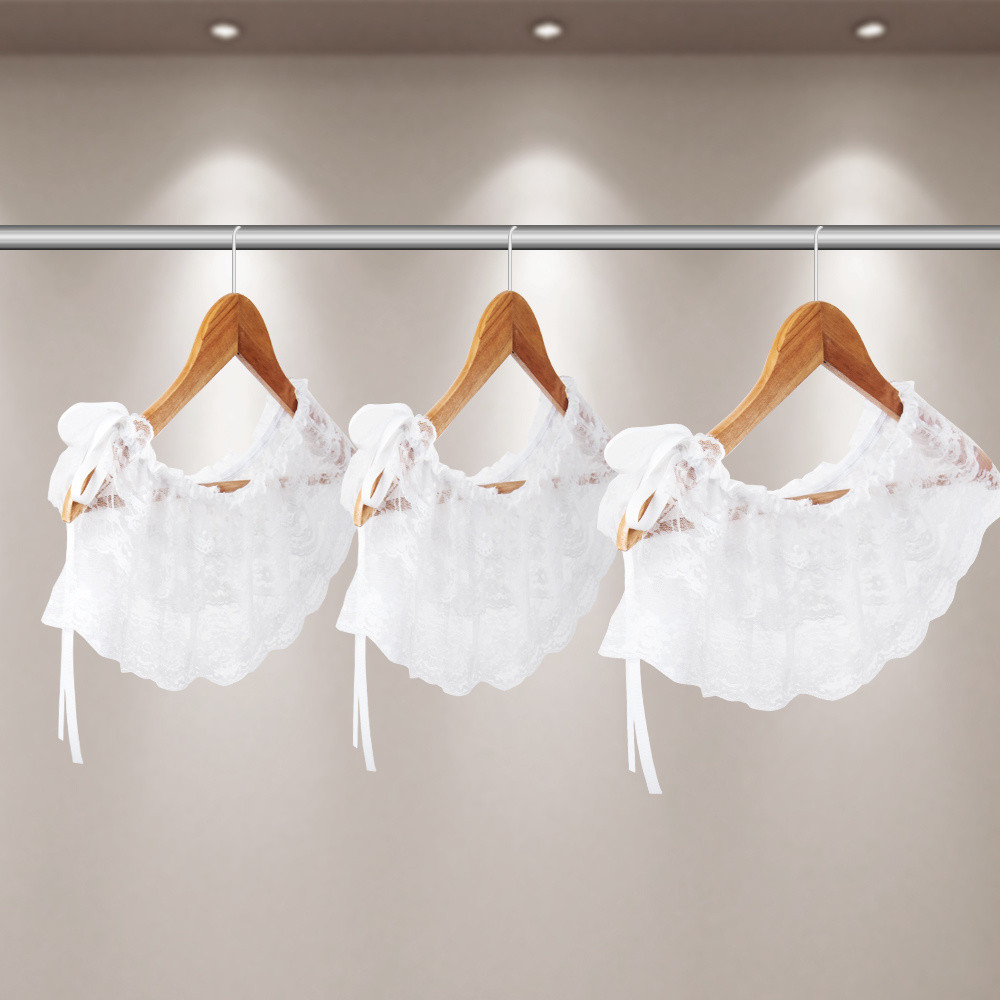 Váy ren mới 2025, váy ngắn có viền ballet, váy tạp dề buộc dây