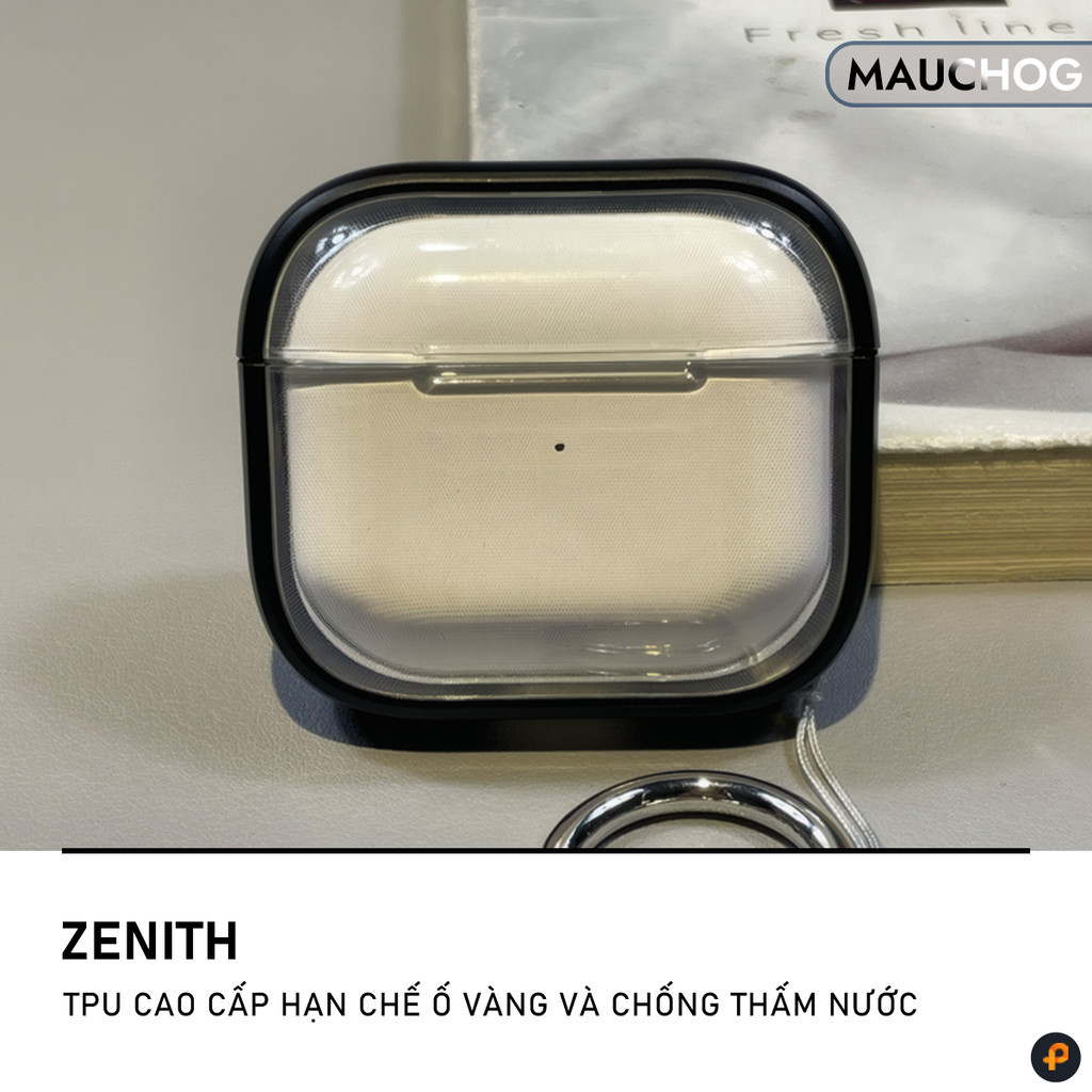 Ốp Trong Suốt Có Khóa Cài Chắc Chắn Kèm Móc Treo Cho Airpods Pro 3 2 Airpods 4